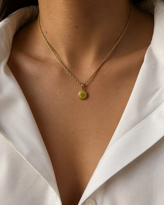 Authentic Louis Vuitton Green Pear Pendant Pastilles