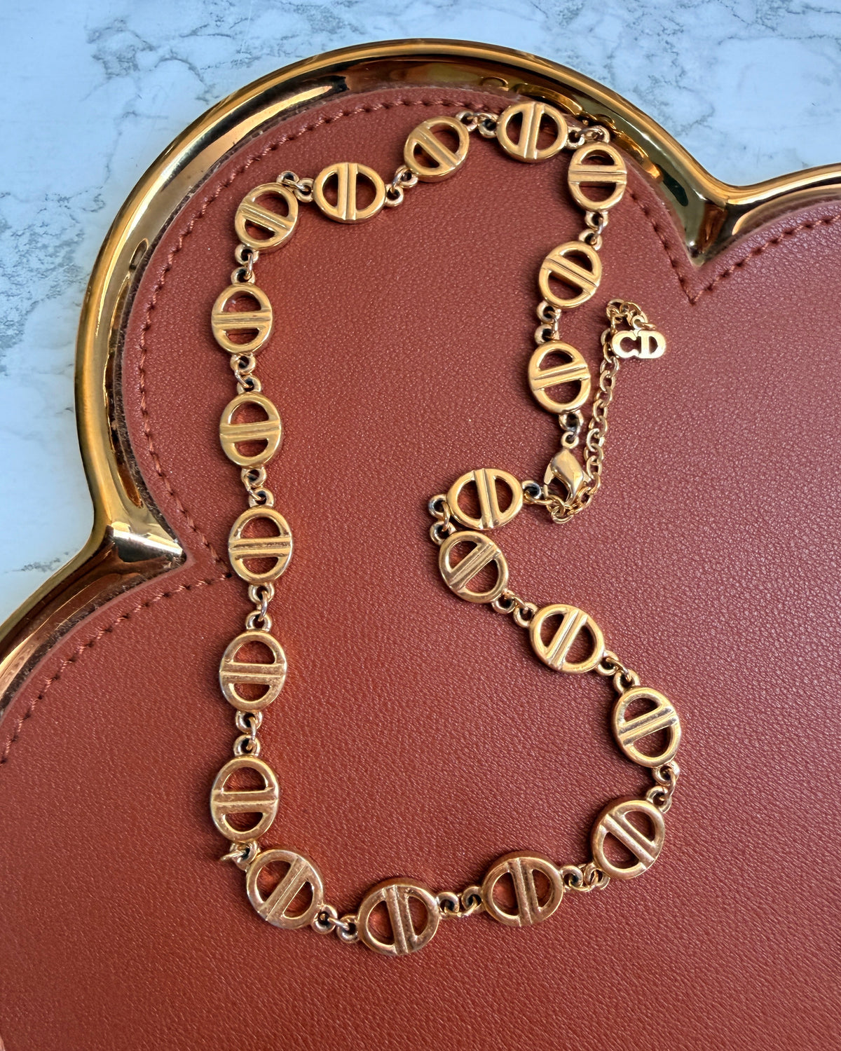 Authentic Mini Dior pendant -Repurposed Bracelet