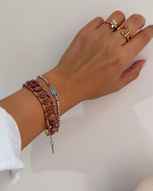 Authentic Louis Vuitton Tag Pendant- Reworked Bracelet