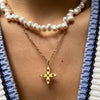 Authentic Louis Vuitton Blu & Yellow Looping Pendant- Reworked Necklace