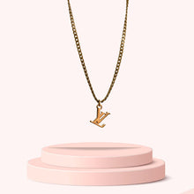 Load image into Gallery viewer, Authentic Louis Vuitton Logo Pendant- Necklace
