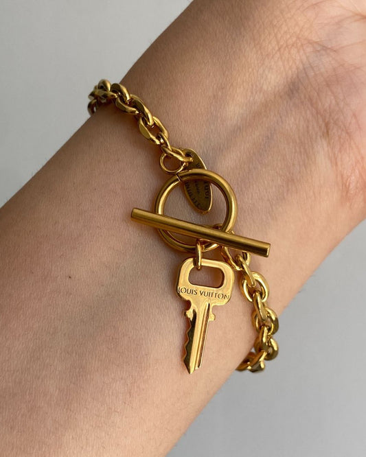 Authentic Louis Vuitton Pastilles Key Pendant- Bracelet