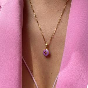 Authentic Louis Vuitton Rosewood Pendant- Reworked Necklace