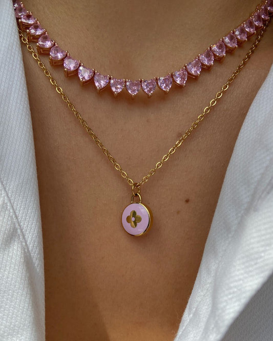 Authentic Louis Vuitton Pendant Lavender - Necklace
