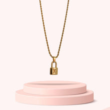 Load image into Gallery viewer, Authentic Louis Vuitton Pendant Padlock Reworked Pendant
