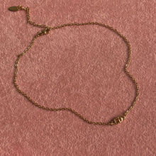 Load image into Gallery viewer, Authentic Mini Cd Dior pendant- Reworked Dainty Choker