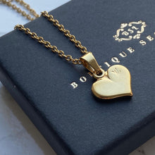 Load image into Gallery viewer, Authentic Louis Vuitton Heart Pendant-  Dainty Reworked Necklace