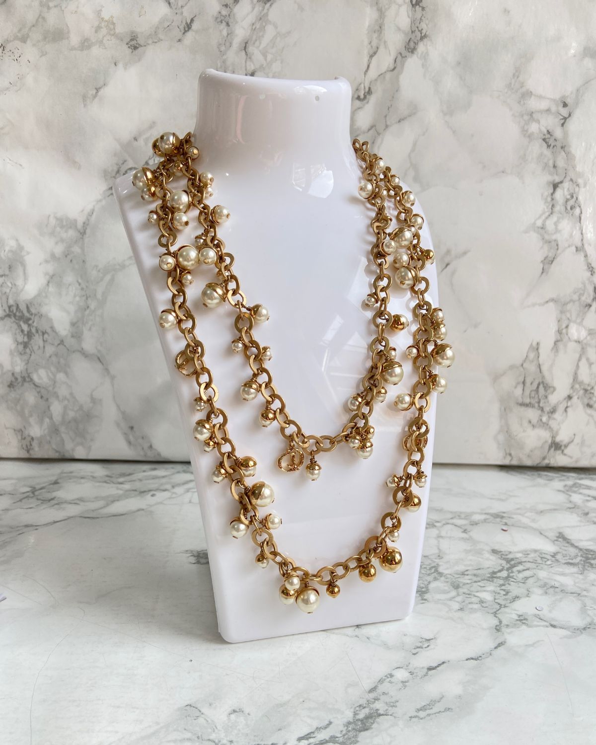 Authentic CD Dior mise pendant - Reworked Necklace