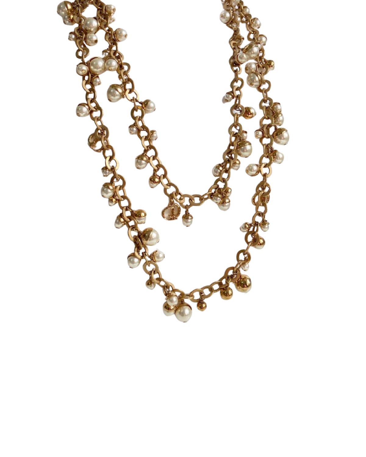 Authentic Cd Dior Mise Pendant - Necklace Stones