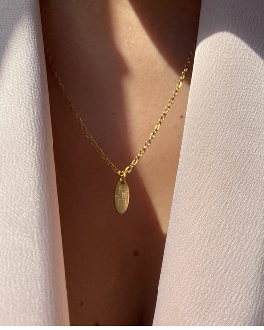 Authentic Louis Vuitton Tag Pendant- Reworked Necklace