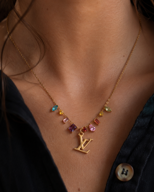 Authentic Louis Vuitton Pendant Logo Reworked Pendant Summer Edition
