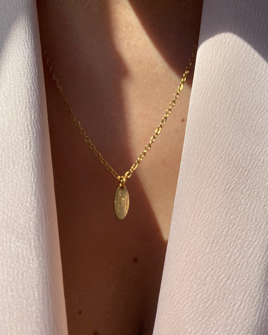Authentic Louis Vuitton Mini Plaque - Reworked Necklace