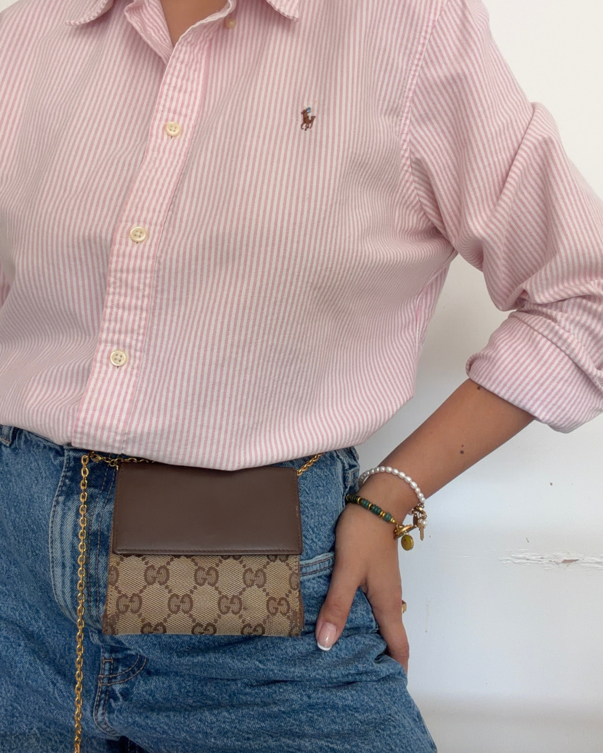 Authentic Preowned Gucci Wallet Repurposed Waist Belt