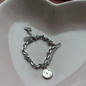 Authentic Louis Vuitton Raye Cabas Flower Pendant- Reworked Bracelet