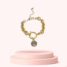 Load image into Gallery viewer, Authentic Louis Vuitton Logo Pendant - Repurposed Bracelet