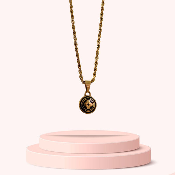 Authentic Louis Vuitton Flower Pastilles Pendant Necklace