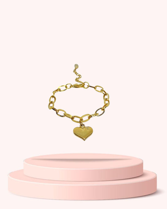 Authentic Louis Vuitton Pendant Heart - Repurposed Bracelet
