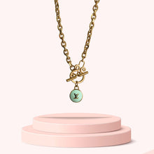 Load image into Gallery viewer, Authentic Louis Vuitton Logo Mint Pendant- Necklace Pastilles Pendant