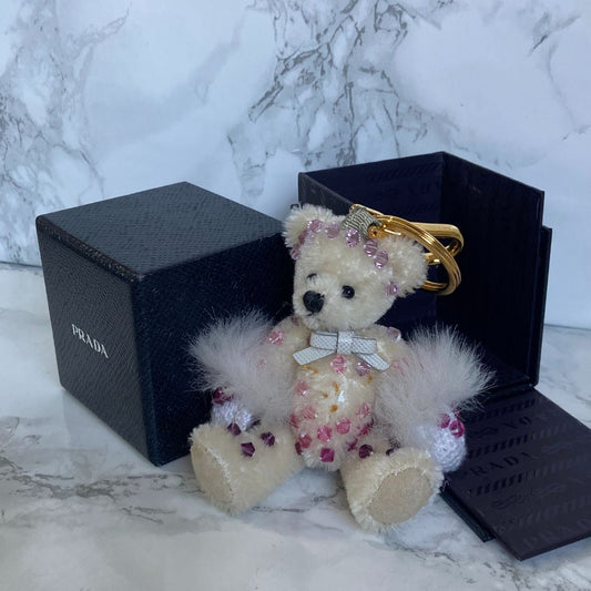 Authentic Prada Bear Keychain with Box
