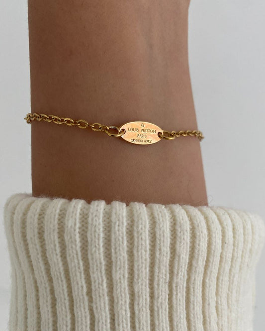 Authentic Louis Vuitton Pendant Reworked Bracelet
