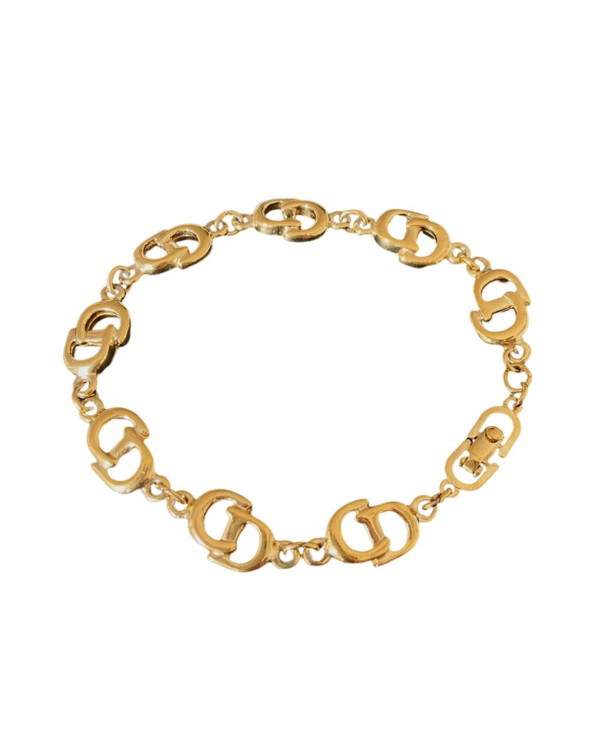Authentic Dior CD Pendant- Reworked Mini Pearls Choker