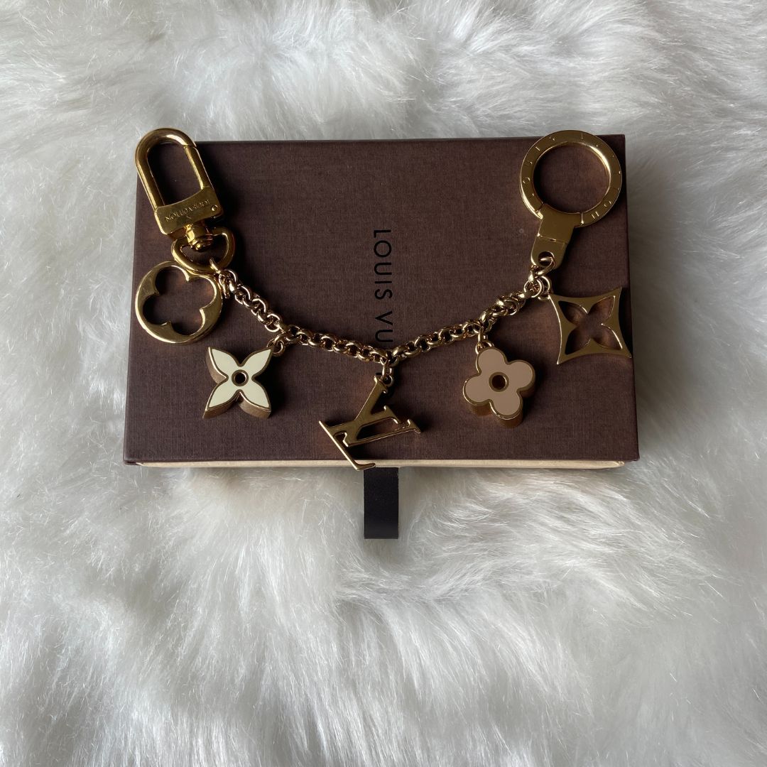Authentic Louis Vuitton Fleur Charm- Reworked Bracelet
