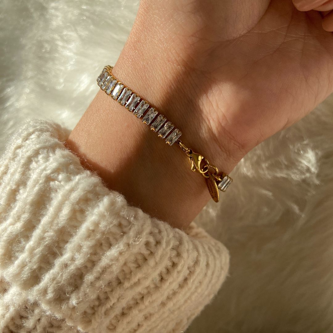 Authentic Dior CD Oval Pendant- Reworked Diamante Bracelet