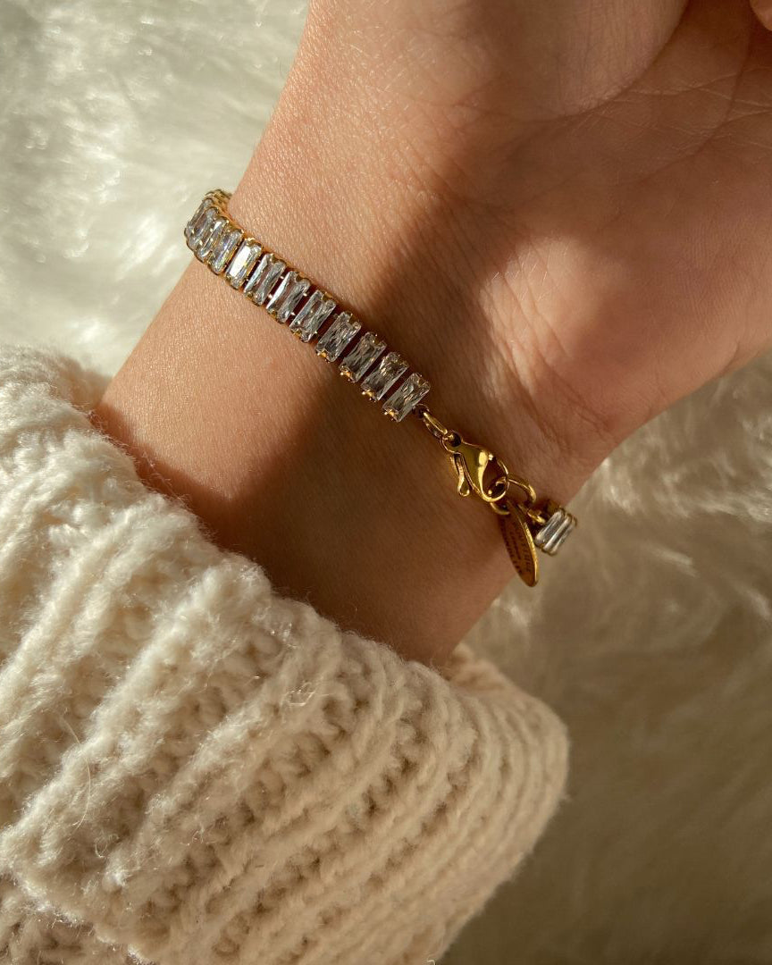 Authentic Dior CD Oval Pendant- Reworked Diamante Bracelet