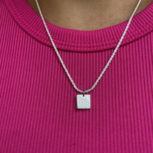Load image into Gallery viewer, Authentic Gucci Pendant Square Repurposed Necklace