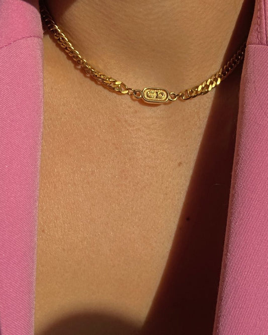 Authentic Mini Dior pendant- Reworked Choker