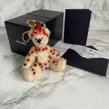 Load image into Gallery viewer, Authentic Prada Cupid Bianco Bear Keychain with Box