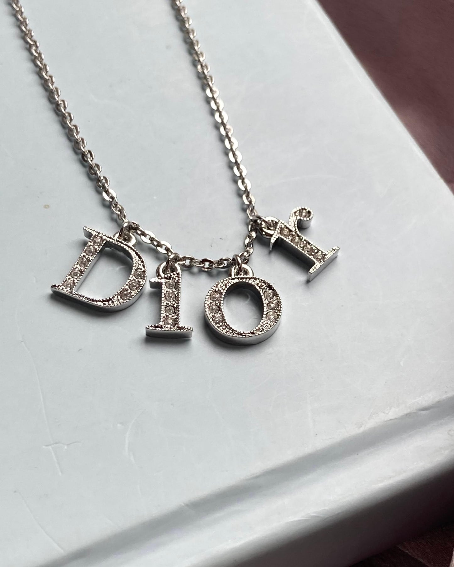 Authentic Dior Spellout Necklace - Boutique SecondLife
