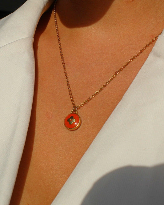 Authentic Louis Vuitton Tangerine Pendant- Necklace - Boutique SecondLife