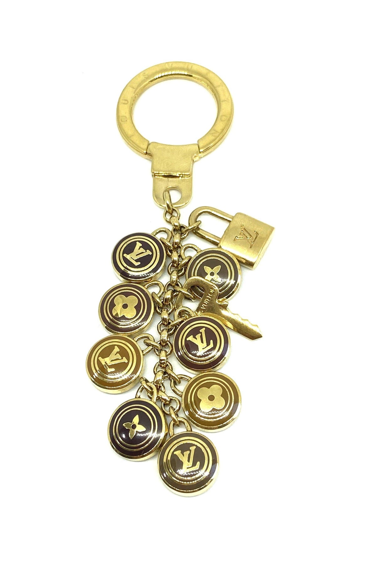 Authentic Louis Vuitton Logo Chocolate Pendant Necklace - Boutique SecondLife