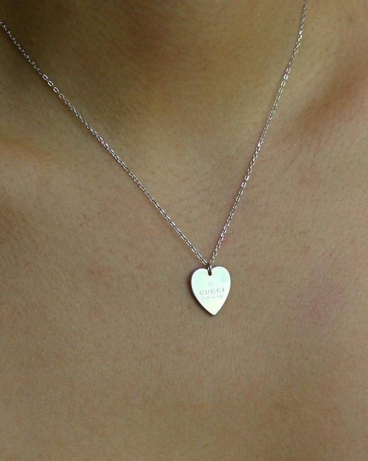 Repurposed Medium Gucci Pendant heart - Boutique SecondLife