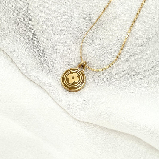 Authentic Louis Vuitton Siena Flower Pendant Necklace - Boutique SecondLife