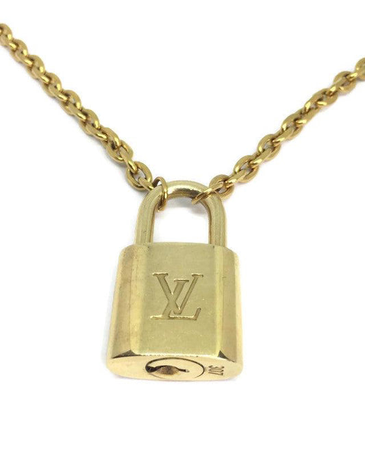 Louis Vuitton Padlock with Rolo Chain Necklace - Boutique SecondLife