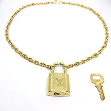 Load image into Gallery viewer, Louis Vuitton Padlock with Rolo Chain Necklace - Boutique SecondLife