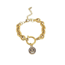 Load image into Gallery viewer, Authentic Louis Vuitton Logo Pendant - Repurposed Bracelet - Boutique SecondLife