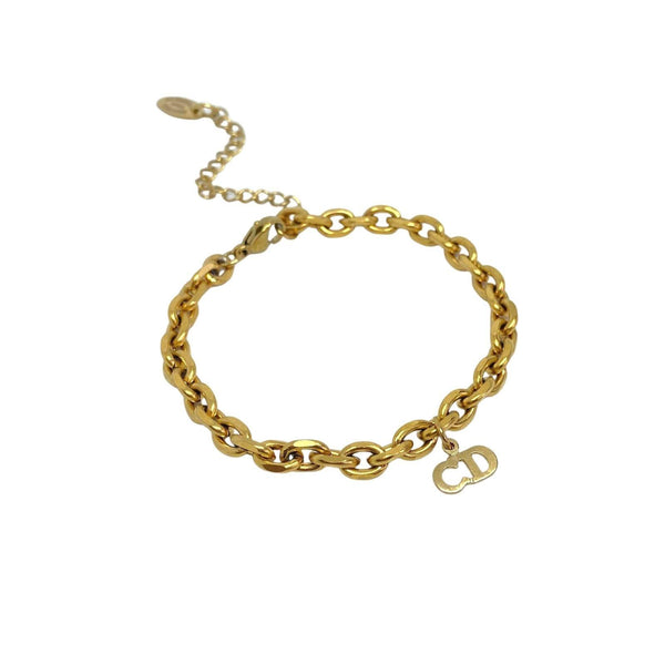 Authentic CD Dior Pendant  Reworked Bracelet - Boutique SecondLife