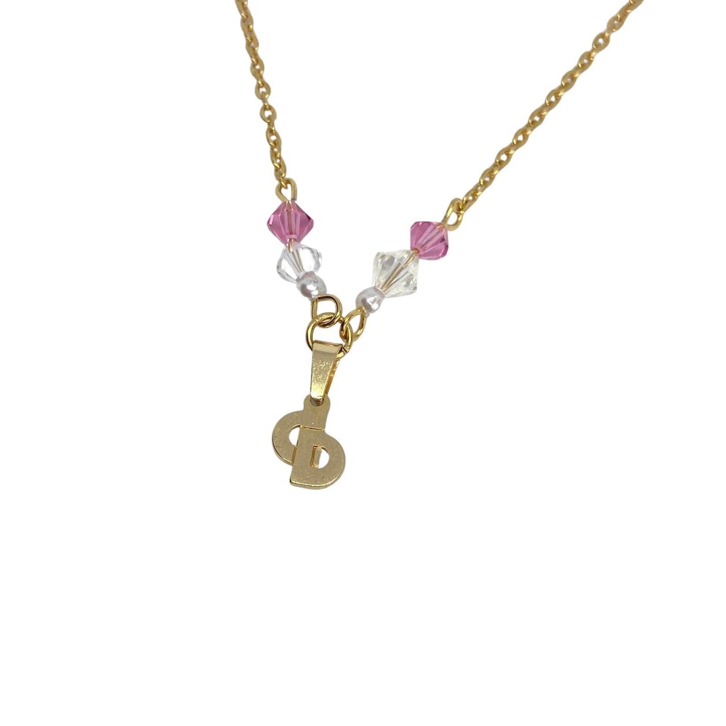 Authentic Mini Cd Dior Vintage Pendant - Necklace - Boutique SecondLife