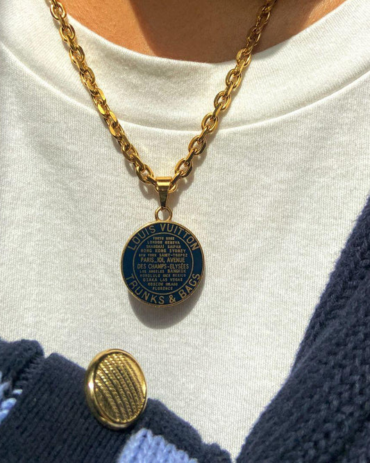 Authentic Louis Vuitton Navy Blue Pendant -Authentic Charm - Boutique SecondLife