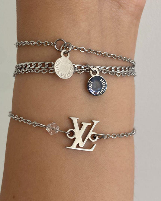 Authentic Louis Vuitton Mini Pendant- Repurposed Bracelet - Boutique SecondLife