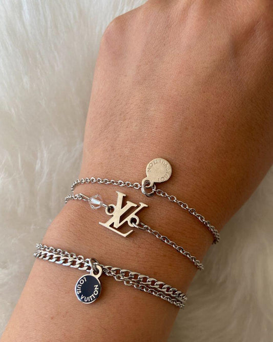 Authentic Louis Vuitton Mini Pendant- Repurposed Bracelet - Boutique SecondLife
