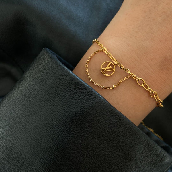 Authentic Louis Vuitton Blooming Pendant Reworked Bracelet