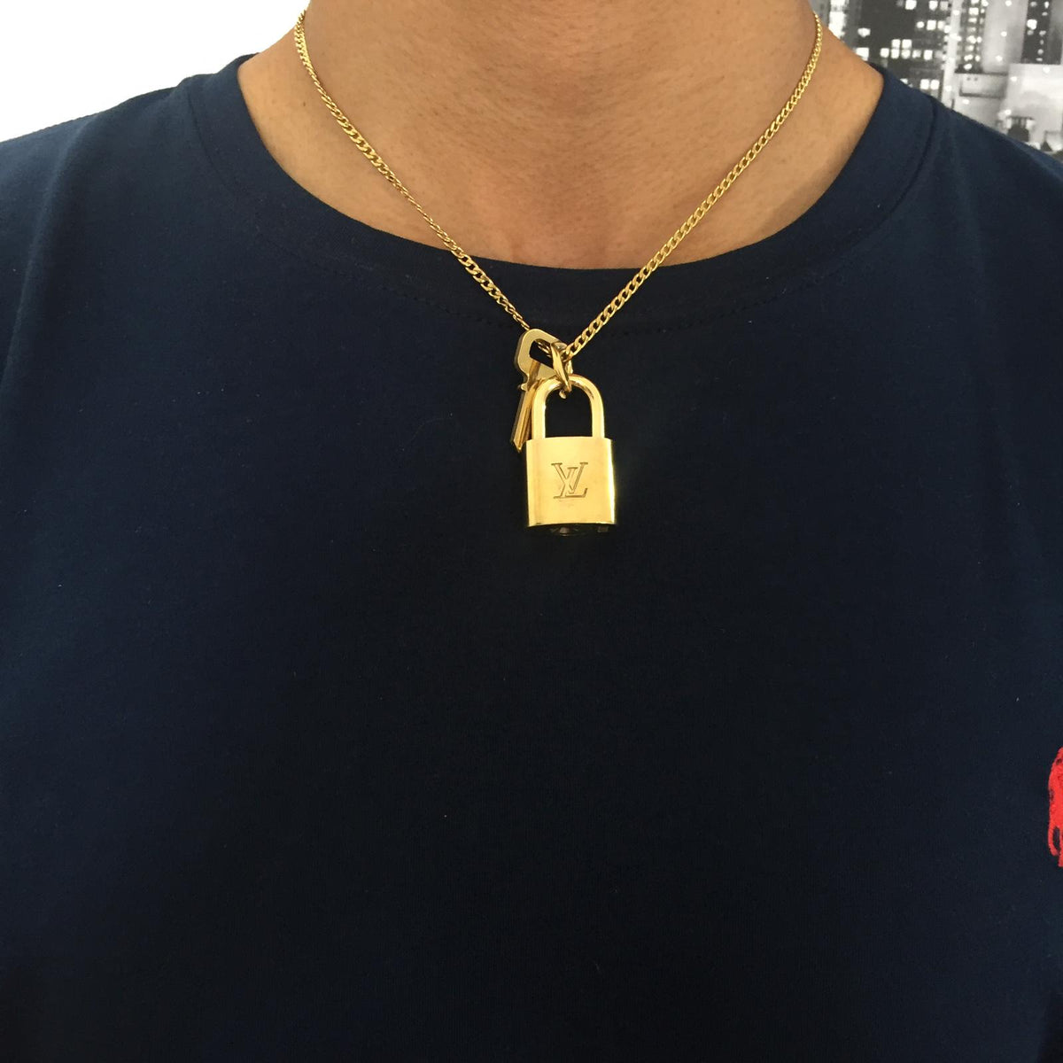 Louis Vuitton Padlock with Chain Necklace – Loom & Magpie Boutique