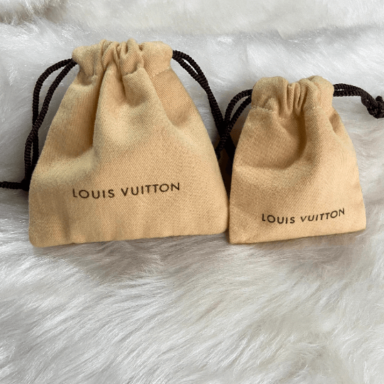 Authentic Louis Vuitton Small Dustbag Jewellery Cloth Pouch Vintage - Boutique SecondLife