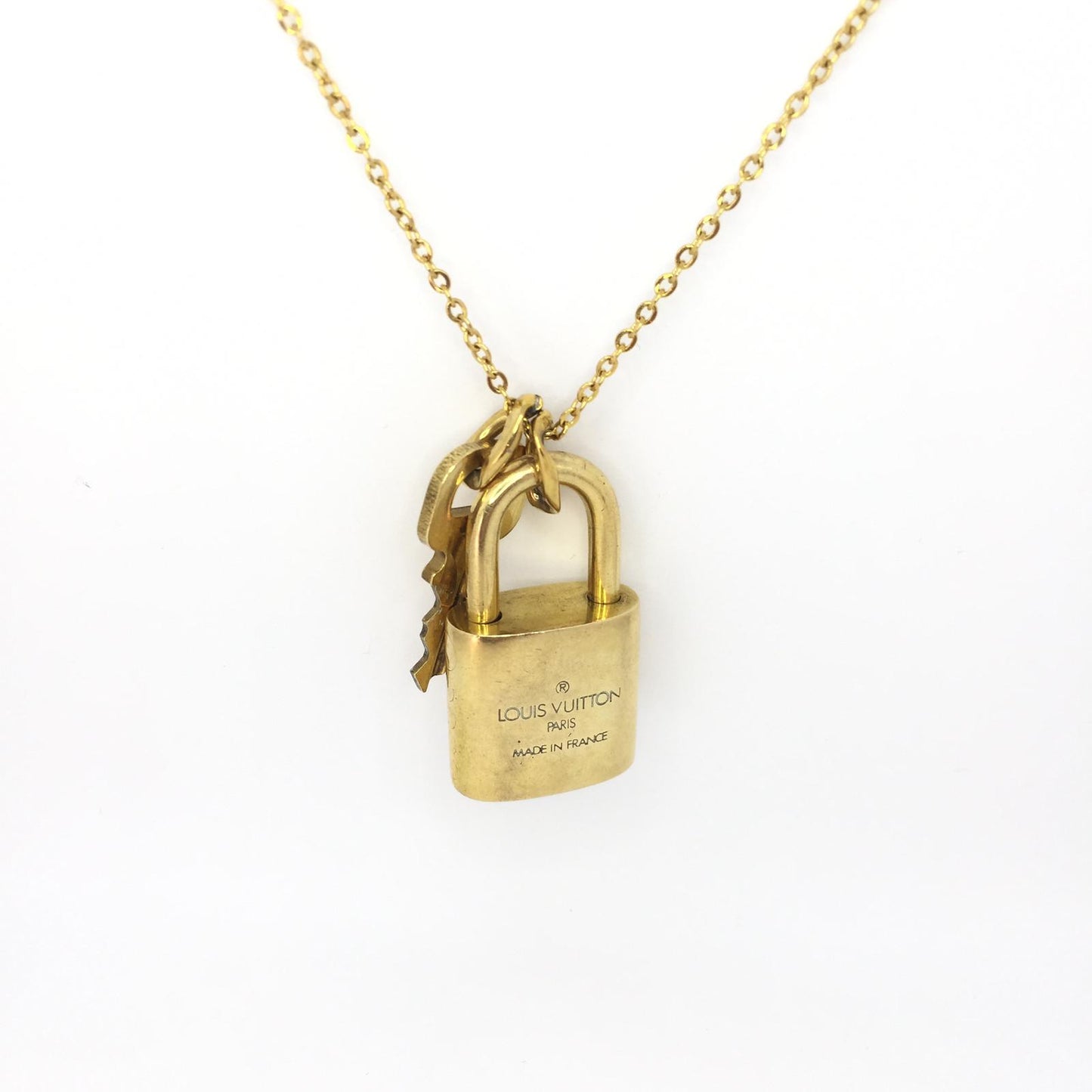 Louis Vuitton Padlock Necklace with Single Chain - Boutique SecondLife