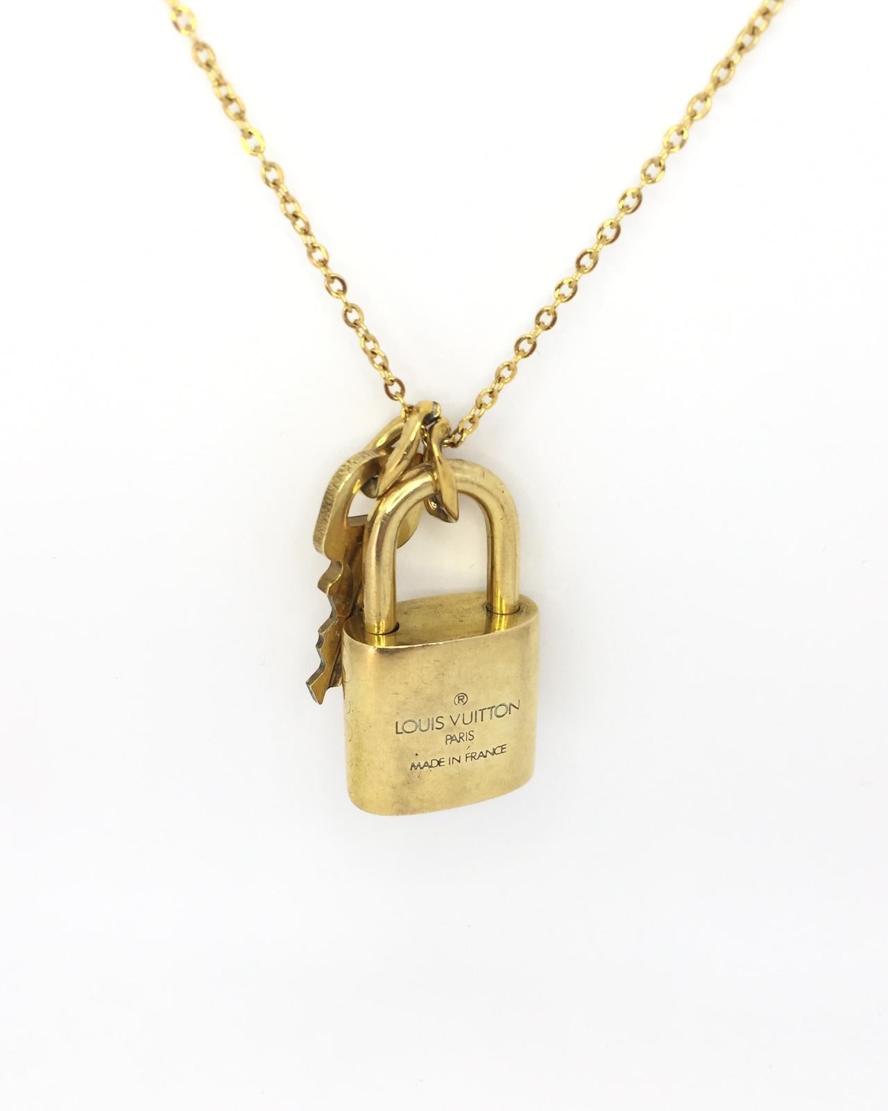 Louis Vuitton Padlock Necklace with Single Chain - Boutique SecondLife