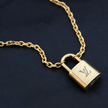 Load image into Gallery viewer, Louis Vuitton Padlock with Rolo Chain Necklace For him - Boutique SecondLife